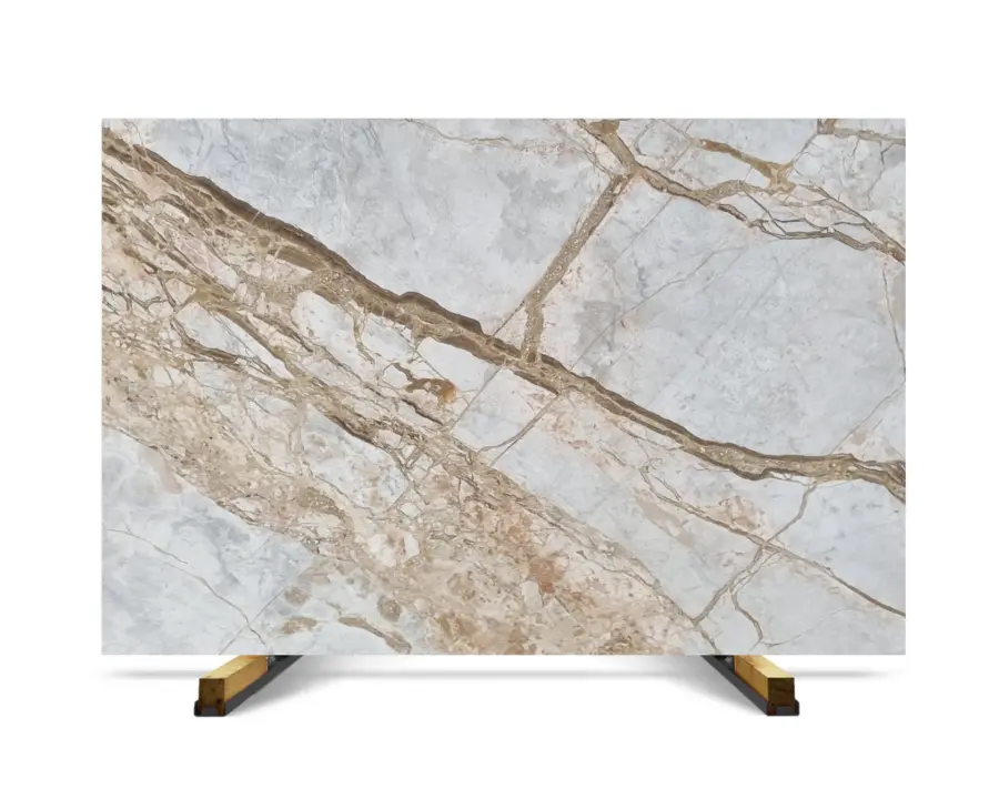 Euromasa Garden Marble Slabs - Grey and Gold Stone USA