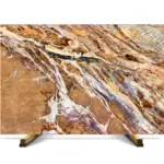 Fusion Berry Marble - Luxury Flow Pattern Slabs USA