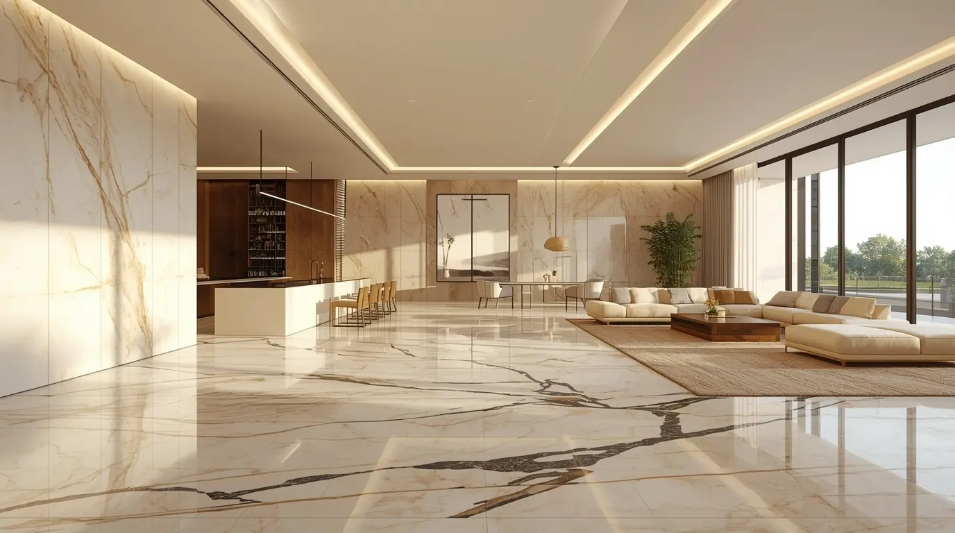 How to Choose Marble Slabs for Open-Concept Living Rooms