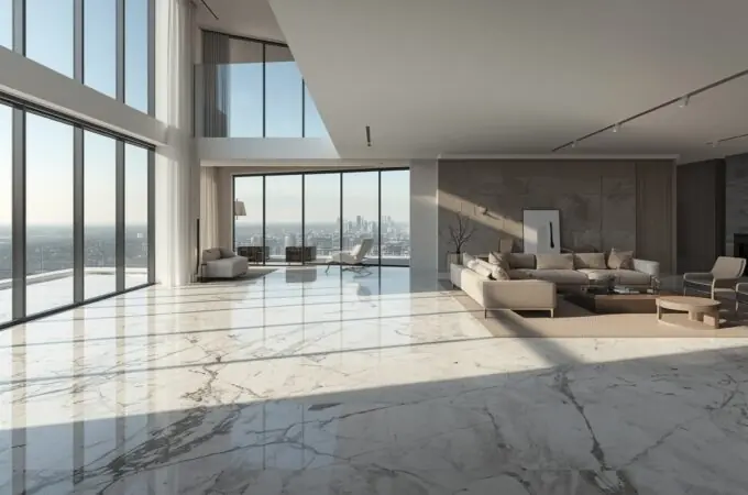 How to Choose Marble Slabs for Open-Concept Living Rooms