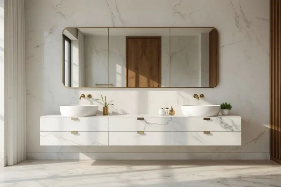 Elegant Turkish Marble Bathroom