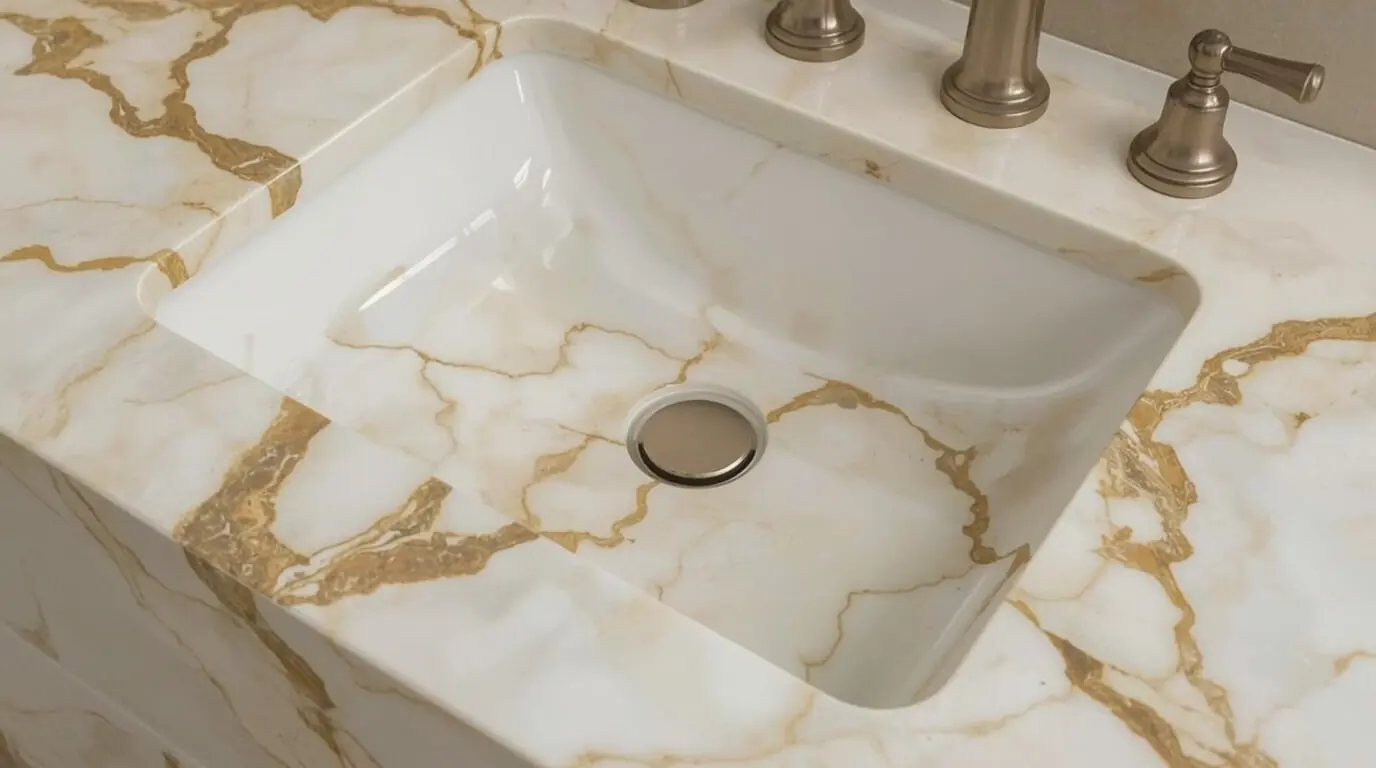 Elegant Bathroom Vanities Made of Turkish Marble