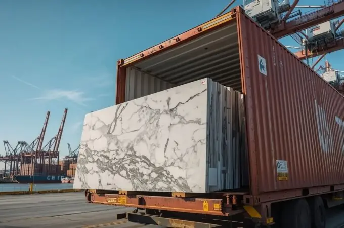 How U.S. Fabricators Import Marble Slabs in Containers