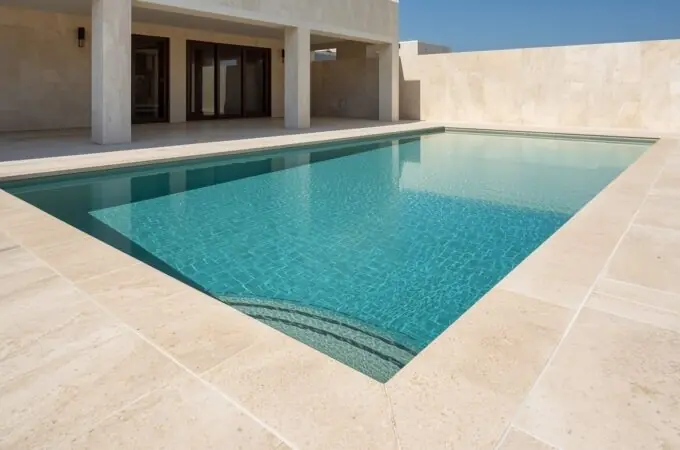 Natural Stone Pool Coping - Materials That Perform in Hot Climates