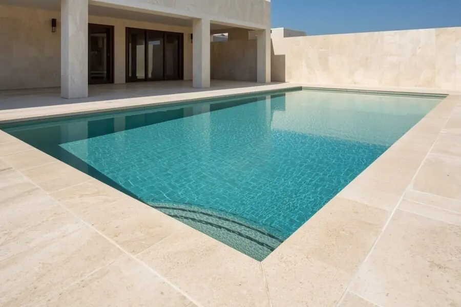 Natural Stone Pool Coping - Materials That Perform in Hot Climates