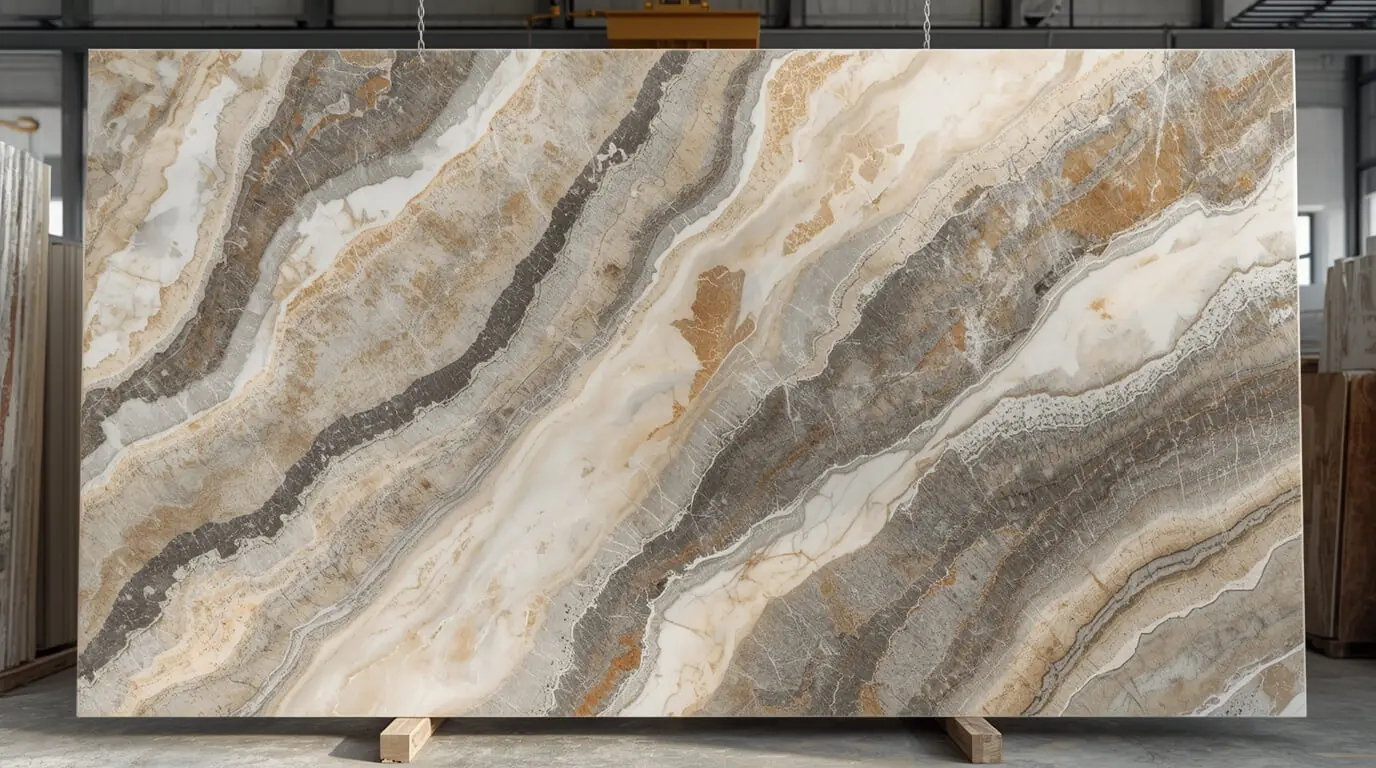 premium quartzite slabs warehouse inventory